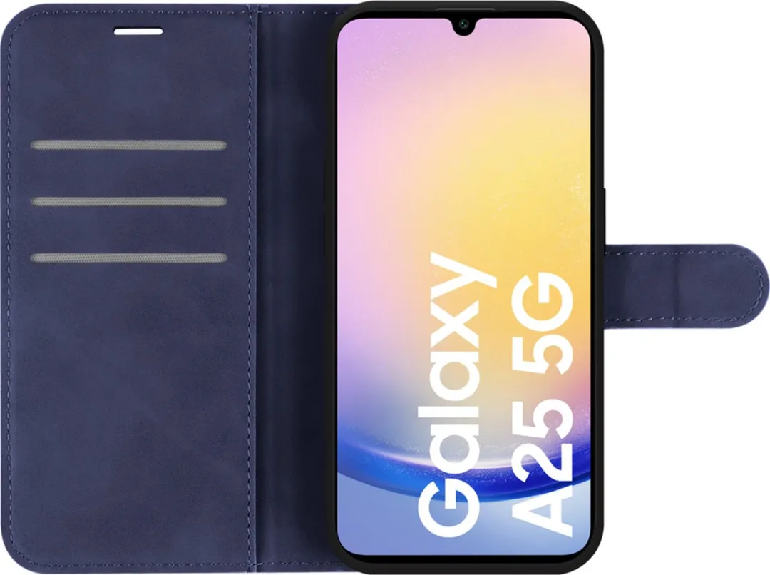 Just in Case Samsung Galaxy A25 Hoesje - Blauw - 4 Pasjes
