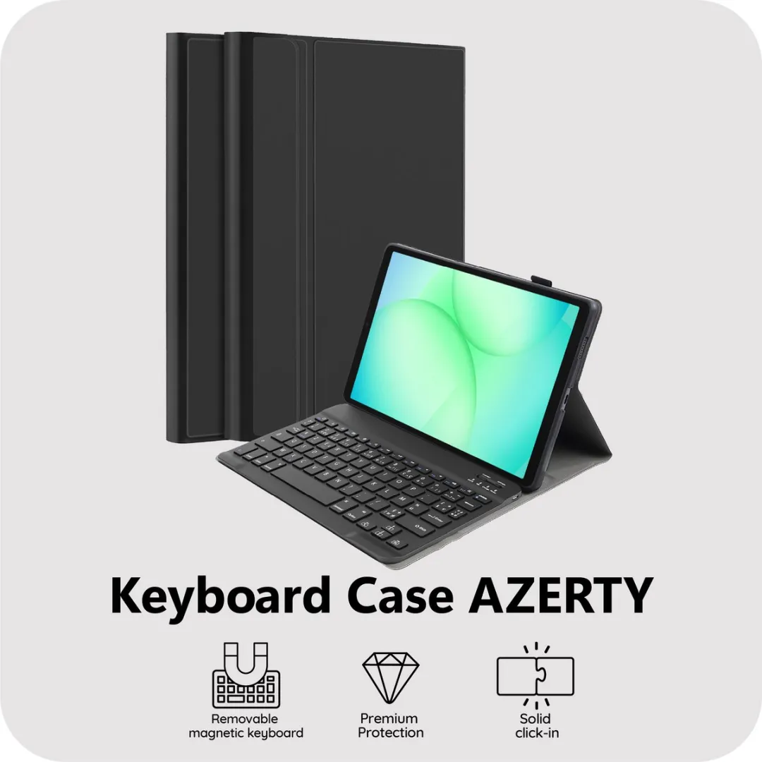 Just in Case TSA2813KB1AY Tablethoes met Toetsenbord - Samsung Galaxy Tab A11 Plus - Zwart
