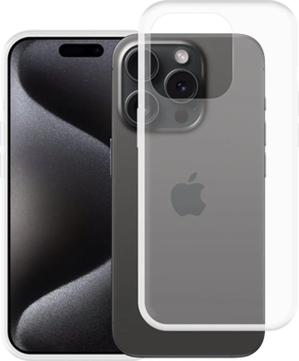 Just in Case iPhone 15 Pro Hoesje Siliconen 8132000 - Transparant