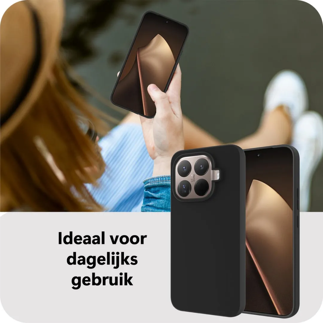 Just in Case Hoesje Xiaomi 15T Pro MXM2827KL1 - Siliconen - Zwart - afbeelding 6 van 6