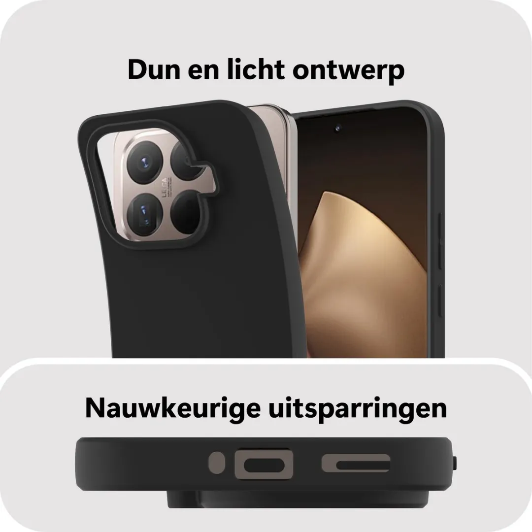Just in Case Hoesje Xiaomi 15T Pro MXM2827KL1 - Siliconen - Zwart