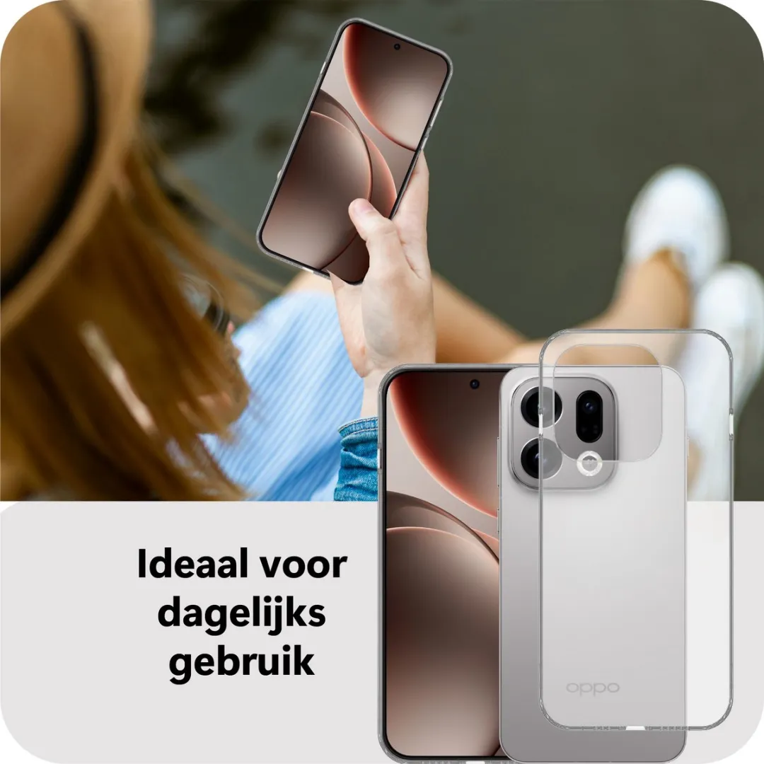 Just in Case Oppo Find X9 Siliconen Hoesje - MOO2855KL0 - Transparant