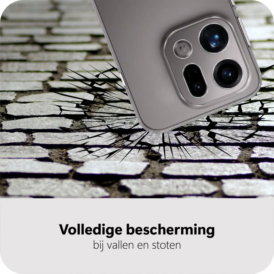 Just in Case Oppo Find X9 Siliconen Hoesje - MOO2855KL0 - Transparant - afbeelding 6 van 6