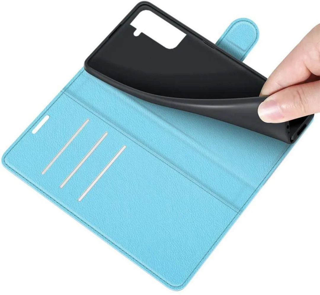 Just in Case Book Hoesje Samsung Galaxy S22 - 4 Pasjes - Blauw
