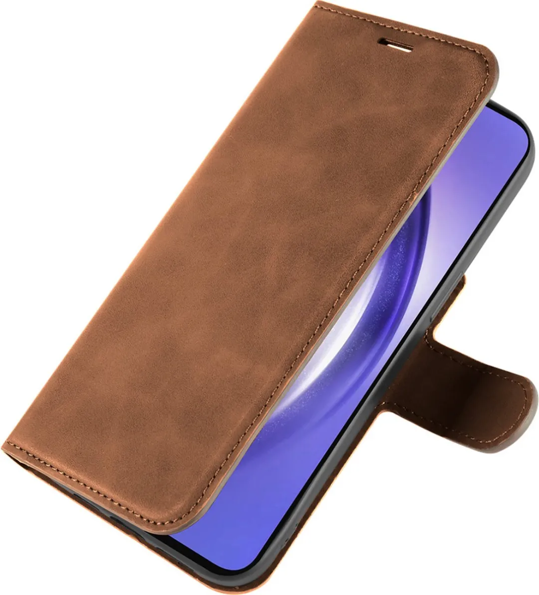 Just in Case Hoesje Samsung Galaxy A55 - 4 Pasjes - Bruin
