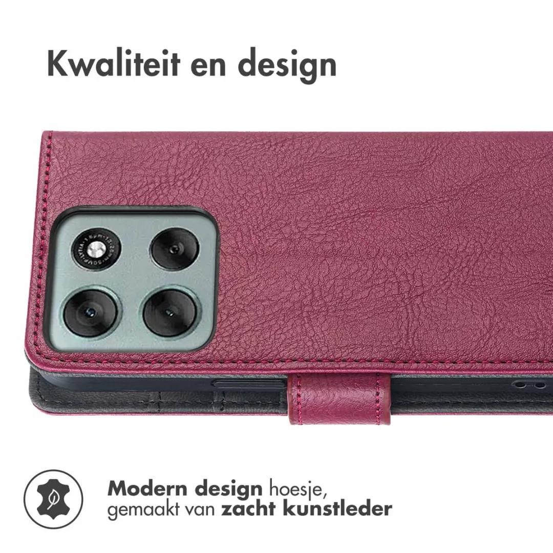 Imoshion Moto G56 Hoesje - 3 Pasjes - Bruin