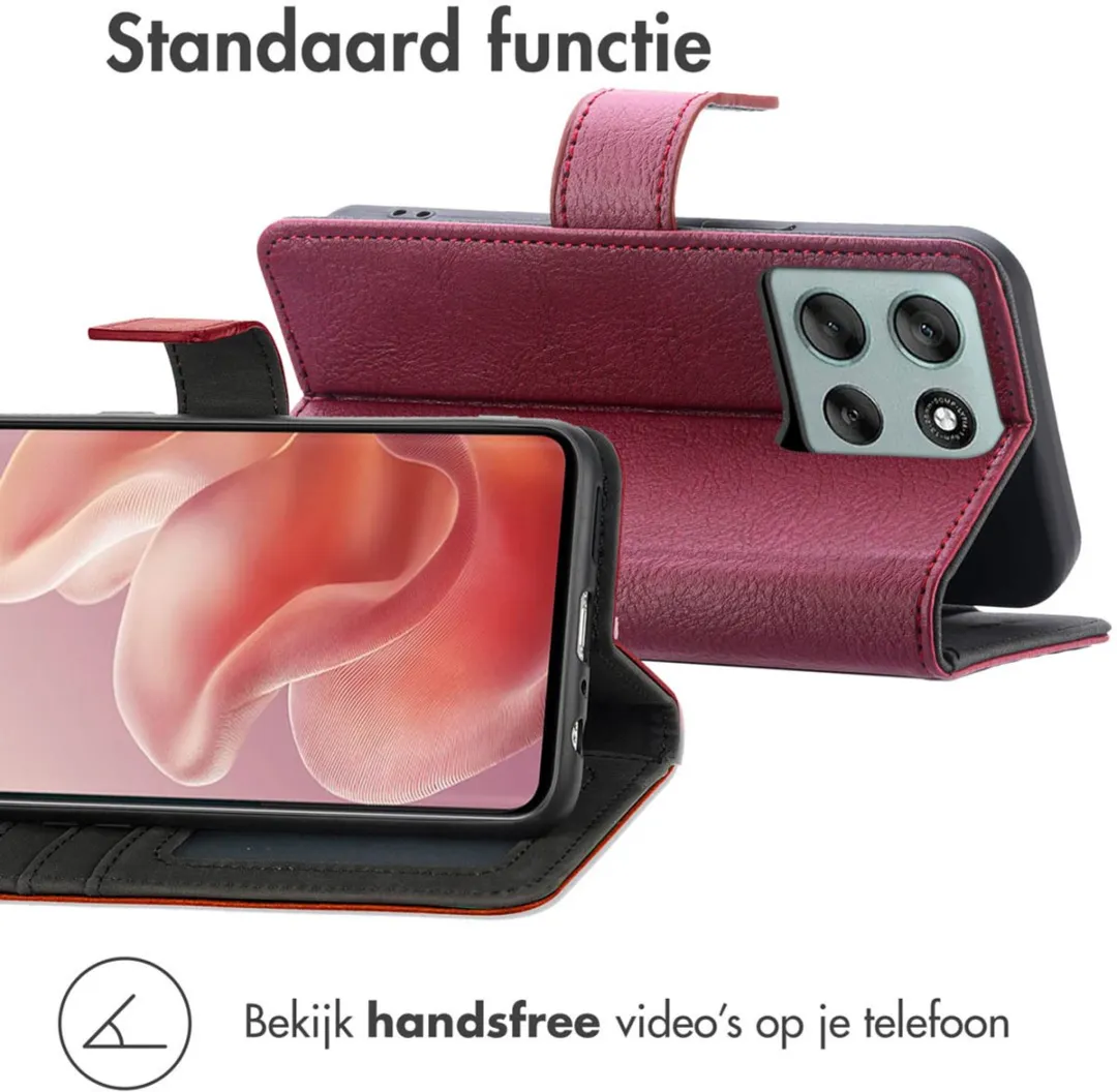 Imoshion Moto G56 Hoesje - 3 Pasjes - Bruin
