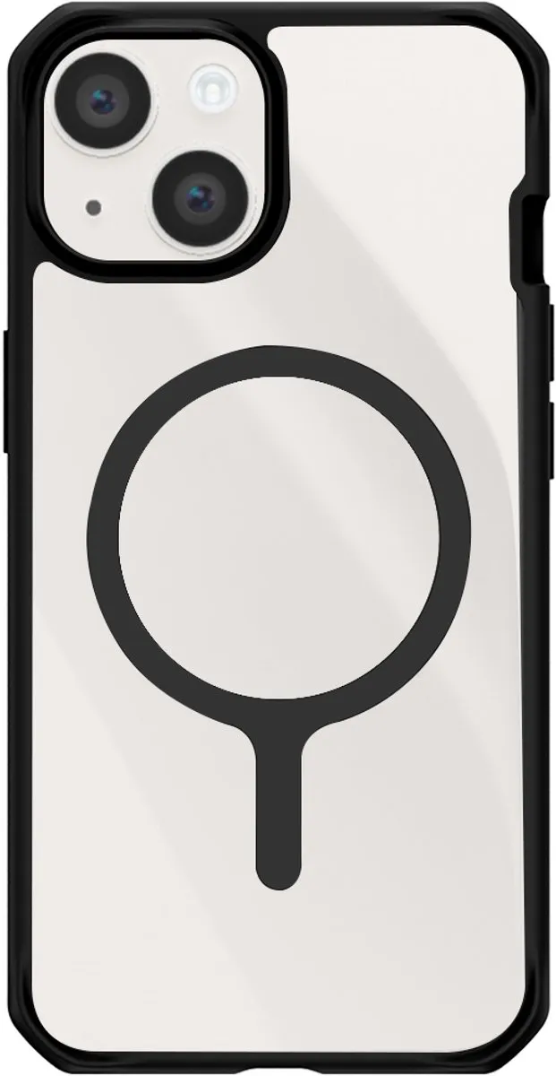 Itskins Hybride Solid MagSafe-hoes iPhone 14 Plus - Transparant