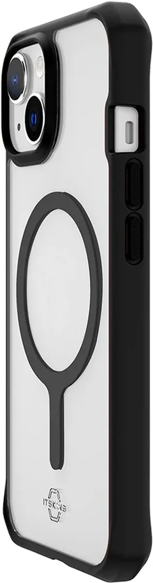 Itskins Hybride Solid MagSafe-hoes iPhone 14 Plus - Transparant