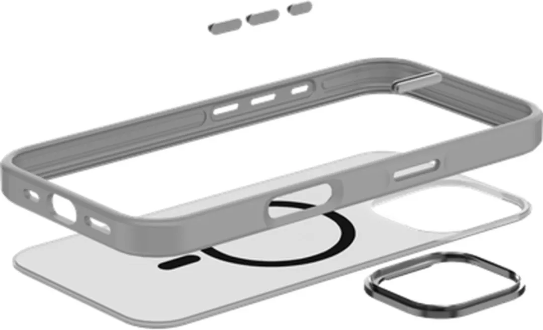 Just in Case iPhone 16 Hoesje Military Grade 8332523 - Grijs - afbeelding 6 van 6