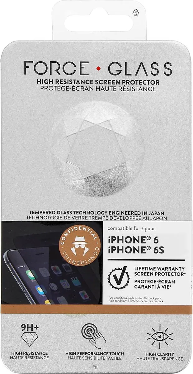 Bigben Force Glass PRIVATE iPhone 6 Schermbeschermer