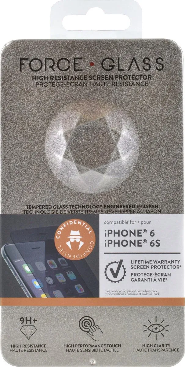 Bigben Force Glass PRIVATE iPhone 6 Schermbeschermer