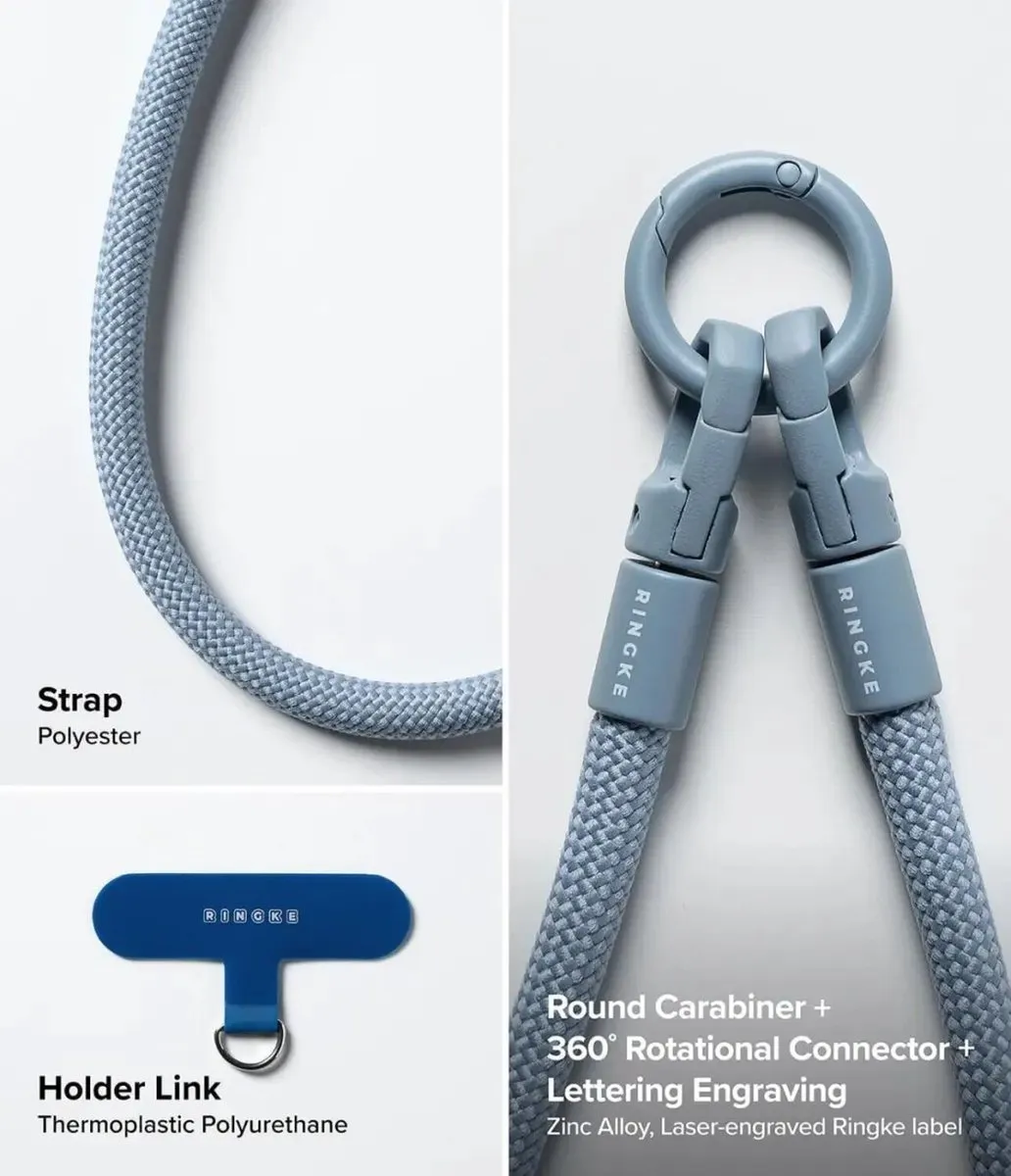 Ringke Holder Link & Flow Hand Strap U-Type - Blauw