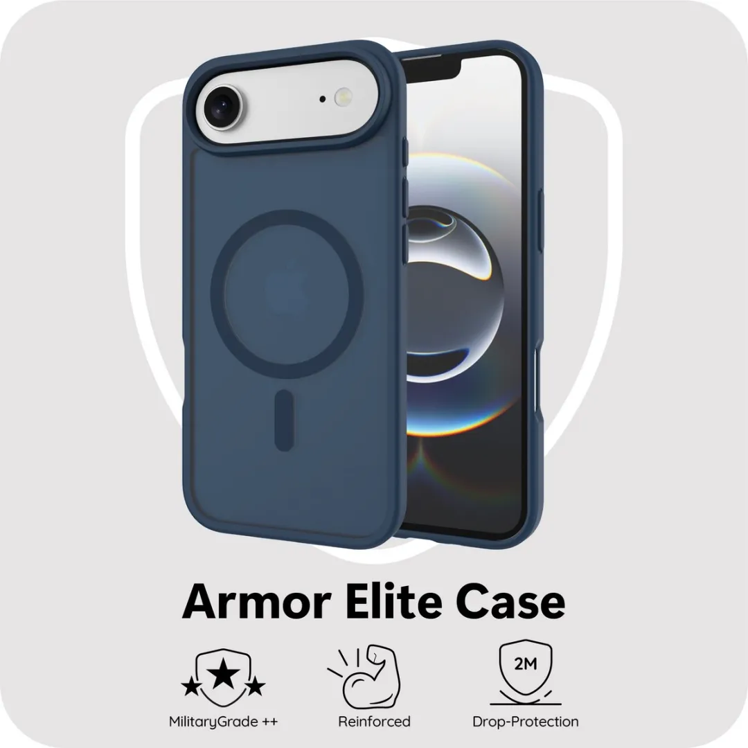 Just in Case iPhone Air MAP2764AE7M Hoesje - Military Grade - Blauw - afbeelding 6 van 6