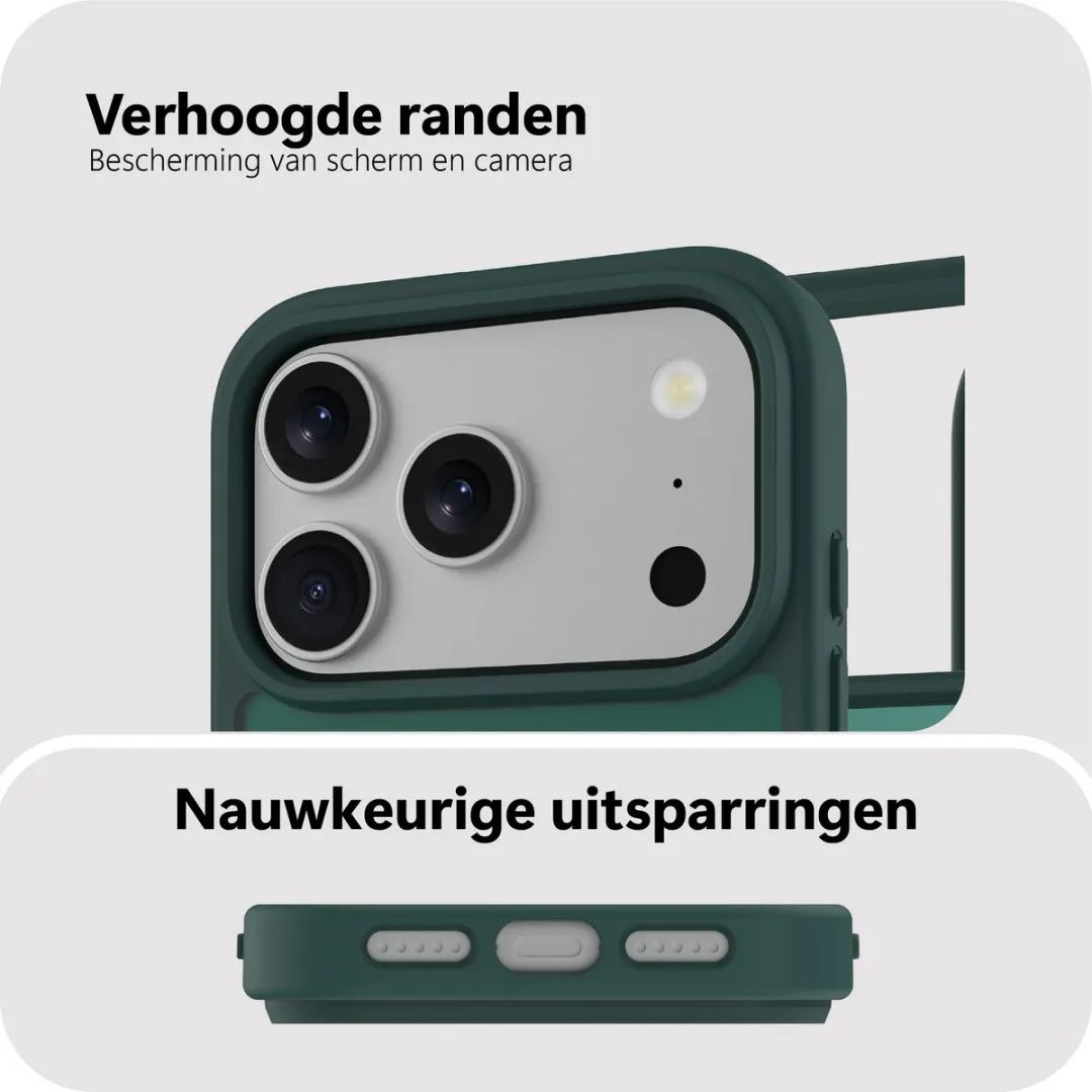 Just in Case iPhone 17 Pro Hoesje - Military Grade MAP2762AE8M - Groen