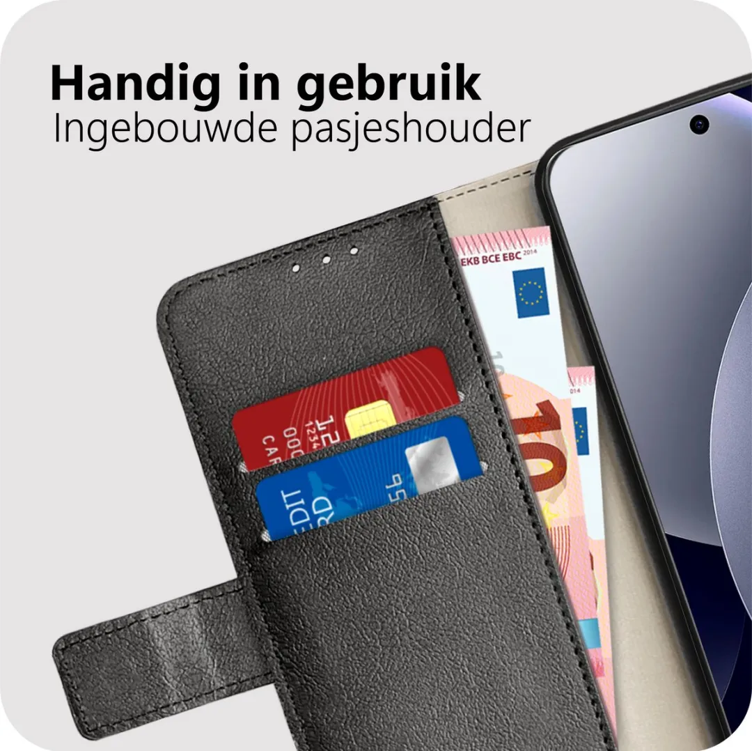 Just in Case Bookcase Classic Hoesje Xiaomi Redmi Note 15 Pro 5G - Zwart