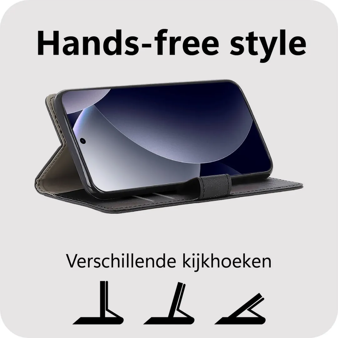 Just in Case Bookcase Classic Hoesje Xiaomi Redmi Note 15 Pro 5G - Zwart