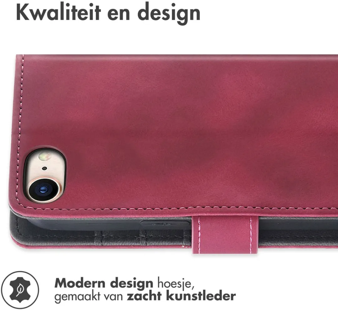 Imoshion iPhone Hoesje Bookcase Rood - 3 Pasjes