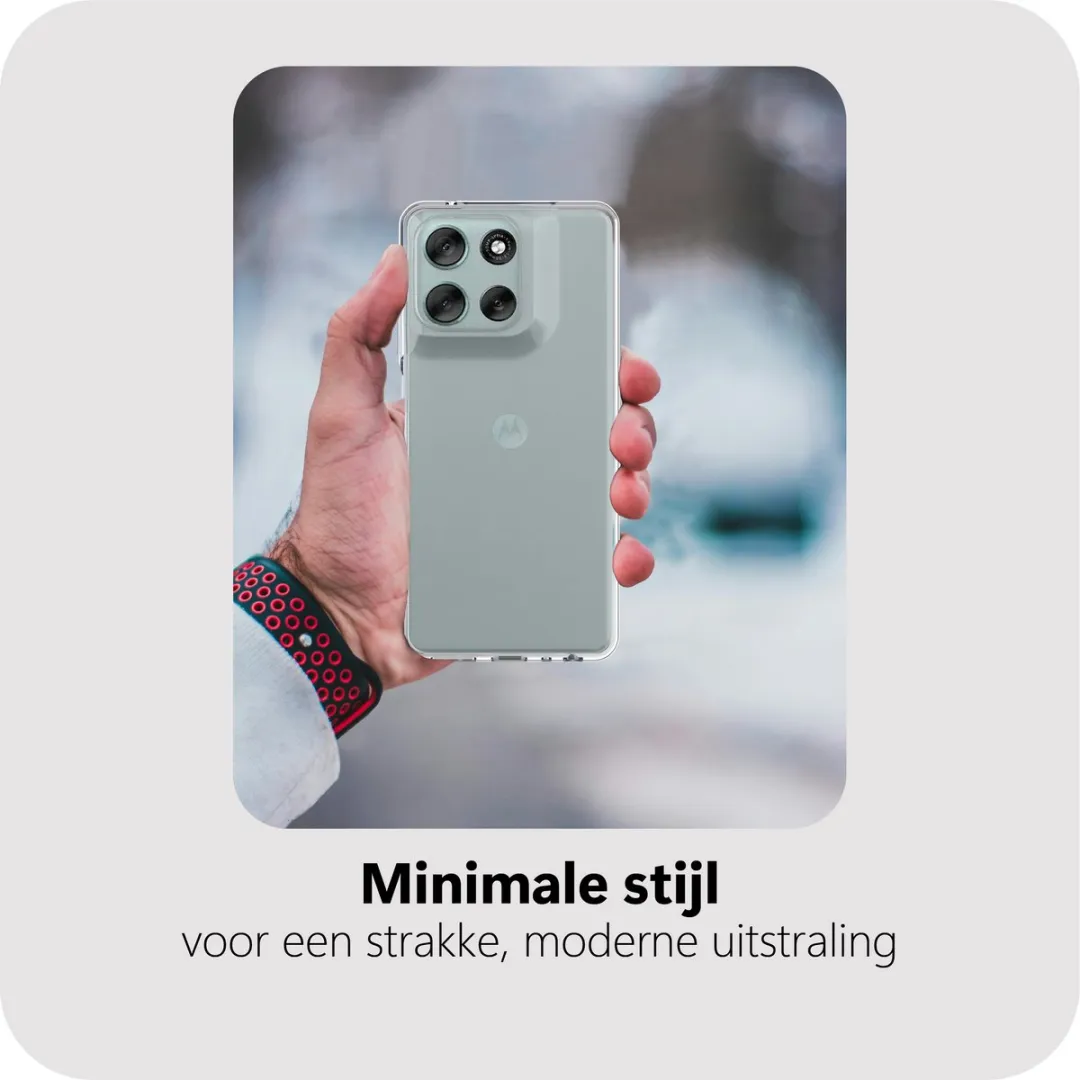 Just in Case Moto G56 Siliconen Hoesje - Transparant MMT2766KL0 - afbeelding 6 van 6