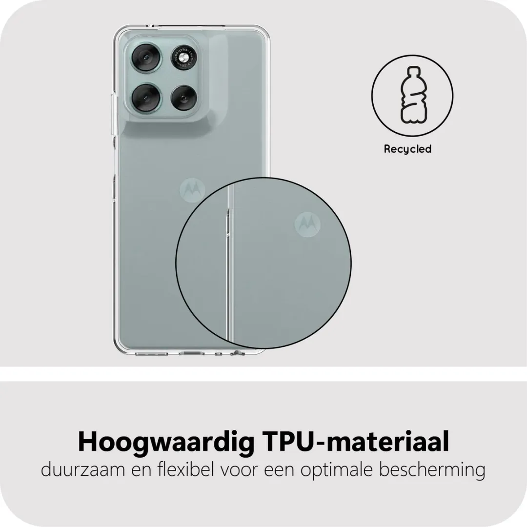 Just in Case Moto G56 Siliconen Hoesje - Transparant MMT2766KL0