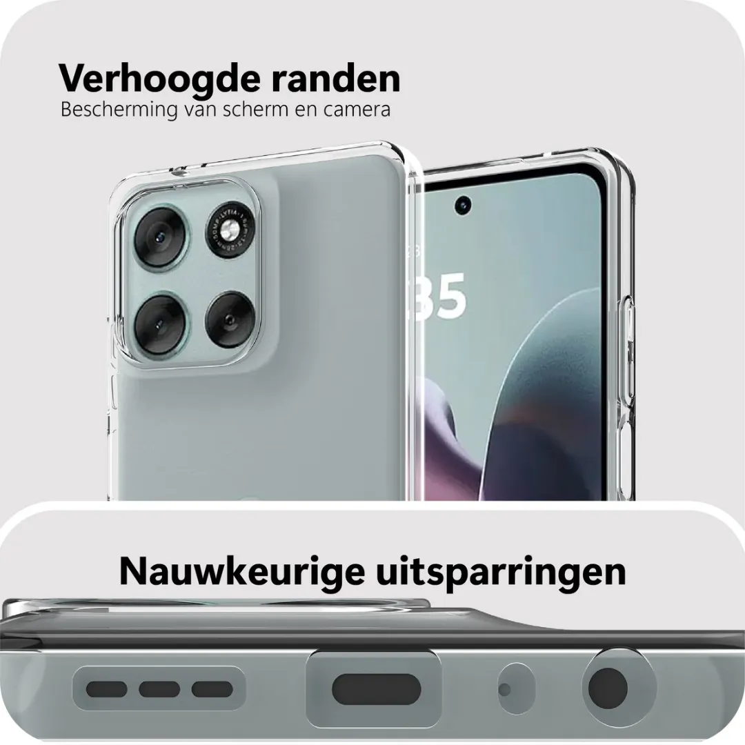 Just in Case Moto G56 Siliconen Hoesje - Transparant MMT2766KL0