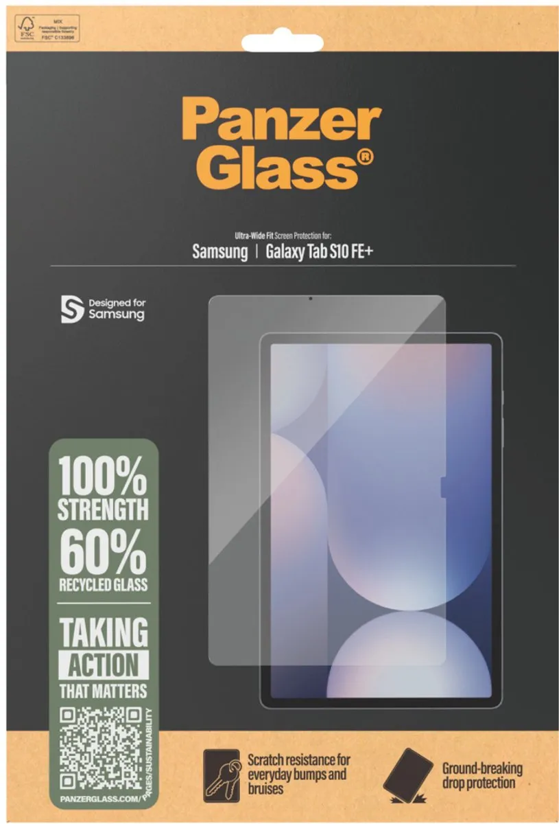 PanzerGlass Gehard Glas voor Samsung Galaxy Tab S10 FE+ - 5715685013300