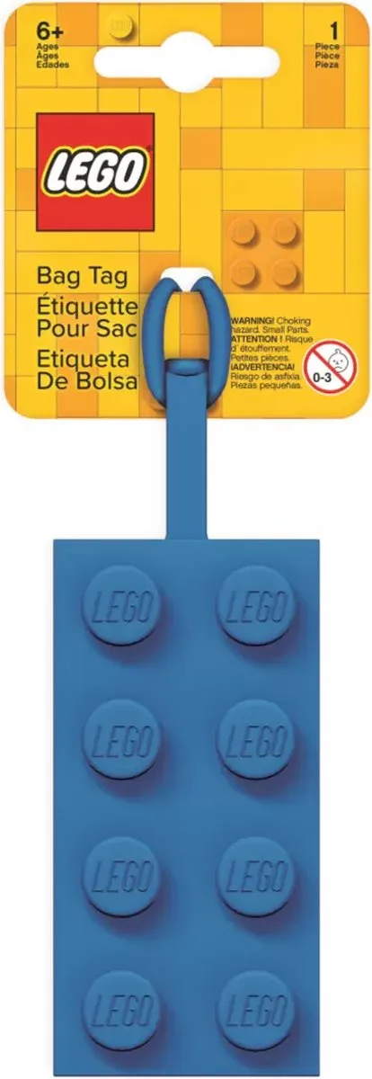LEGO Bagage Label 2x4 - Blauw