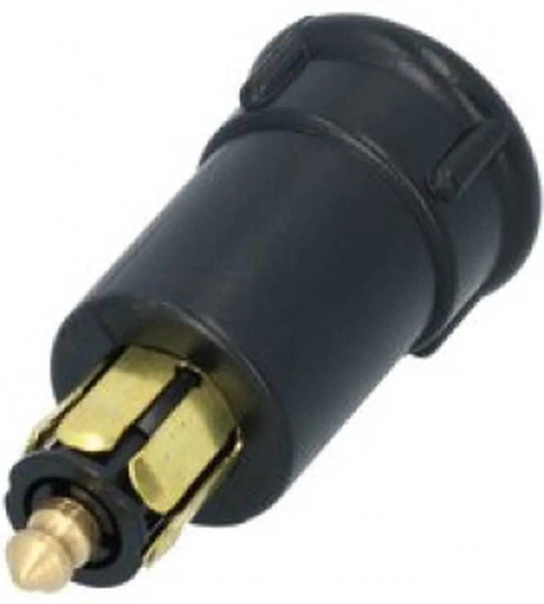 Carpoint ISO 4165 12/24V Stekker 20A - Zwart