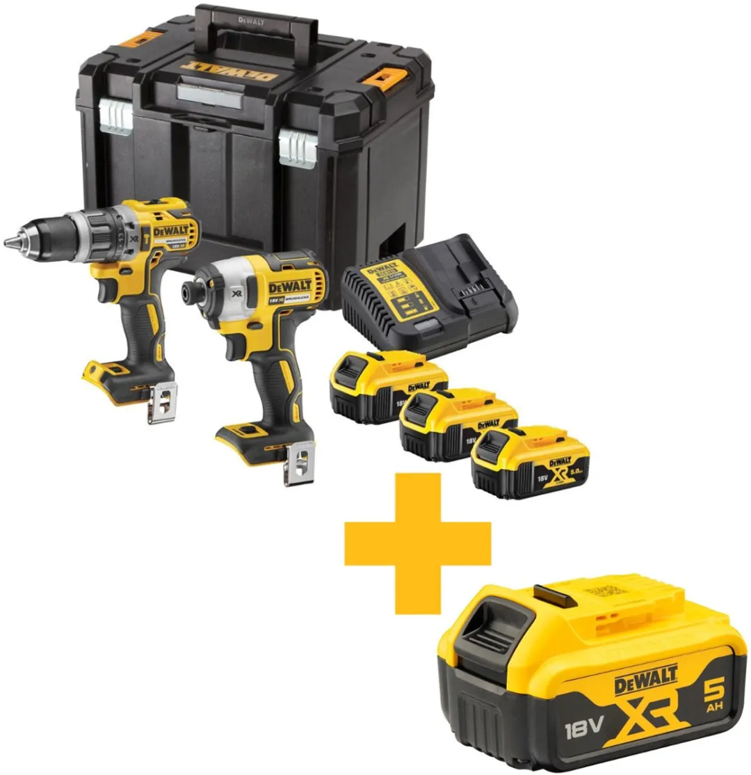 DeWalt DCK266P3T Accu Combiset 18V XR - 3x 5.0Ah