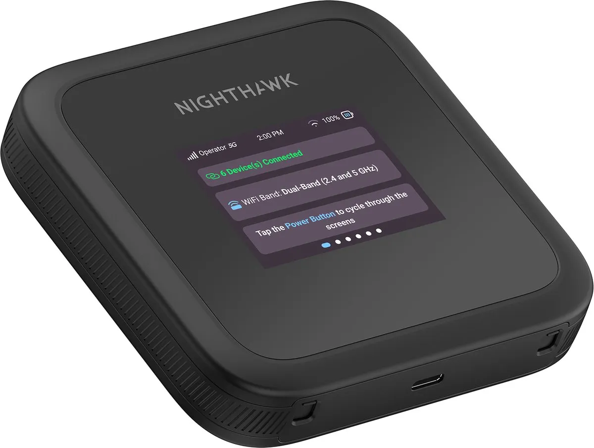 Netgear Nighthawk M3 MH3150 5G Mifi Router - WiFi 6 - Zwart