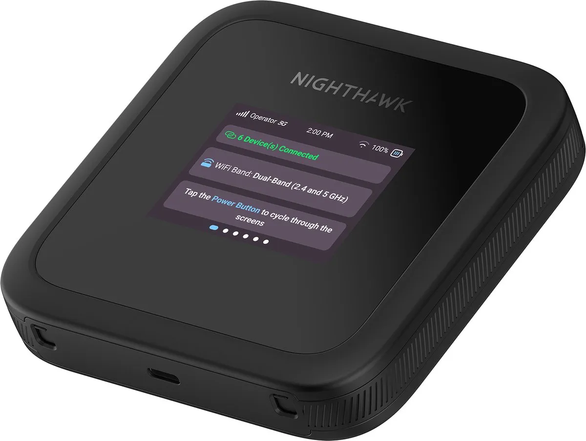 Netgear Nighthawk M3 MH3150 5G Mifi Router - WiFi 6 - Zwart