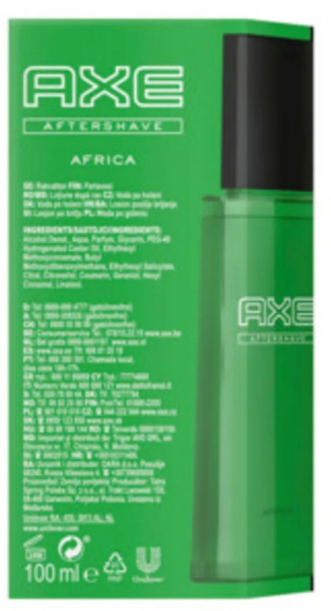 Axe Aftershave Africa 100ml - 6 Stuks