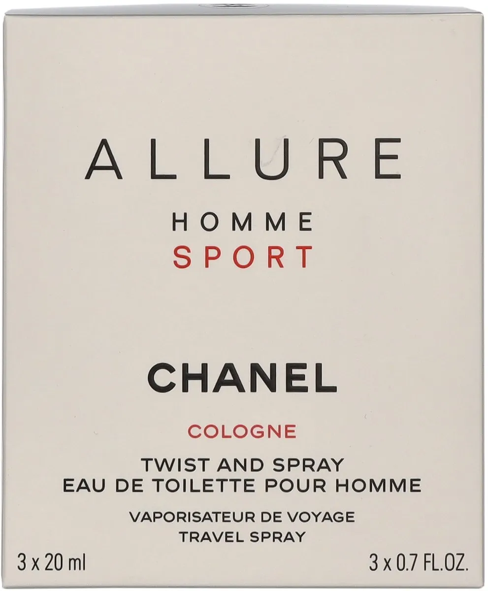 Chanel Allure Homme Sport Eau de Cologne Geschenkset 60ml - 3x20ml - afbeelding 6 van 6