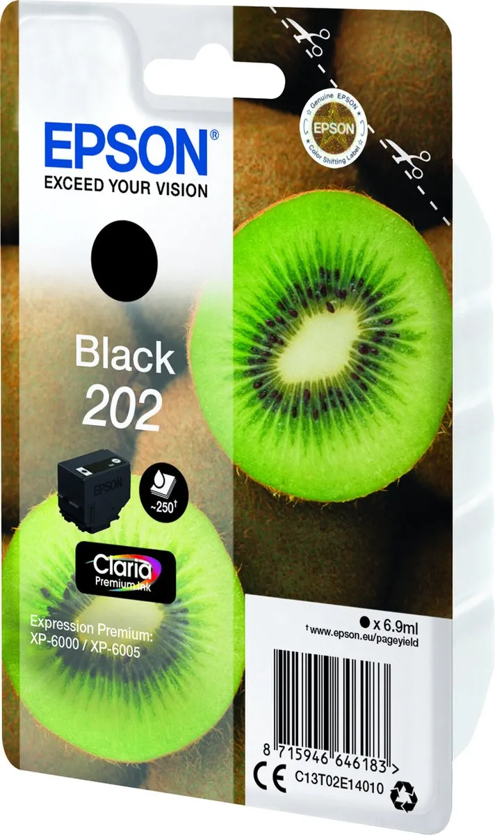 Epson C13T02E14020 Compatibele Inktcartridge - Zwart