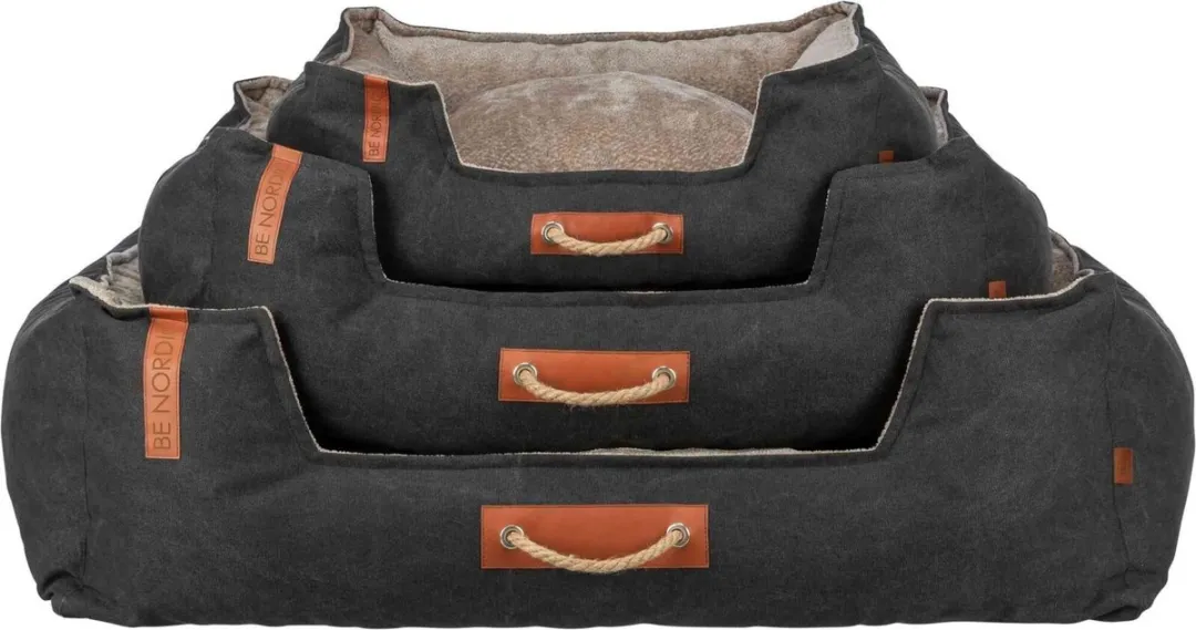 Trixie Be Nordic Hondenmand Fohr - 100x80cm - Zwart/Zand