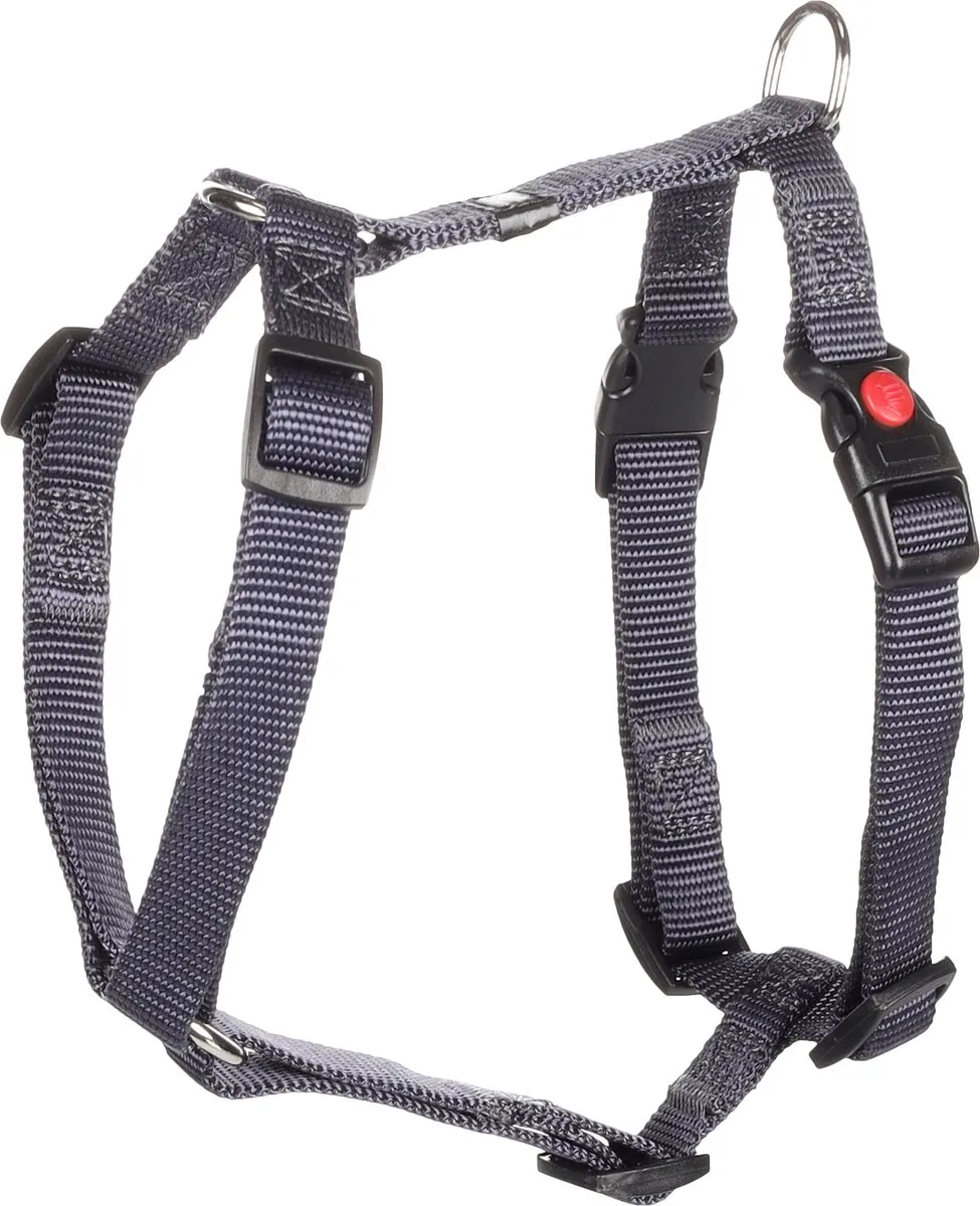 Flamingo Ziggi H-harnas Granietblauw XS 25-40cm