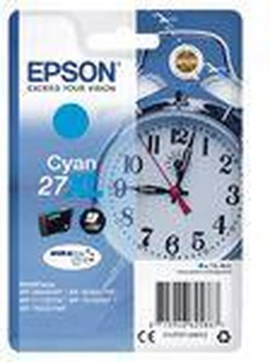 Epson 27XL Cyaan Inktcartridge - 1100 Pagina's