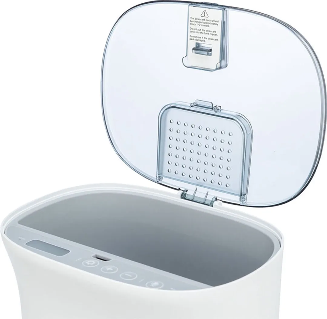 Trixie TX8 Automatische Voerdispenser 4,5L - 10 Maaltijden - Wit/Grijs - afbeelding 3 van 6