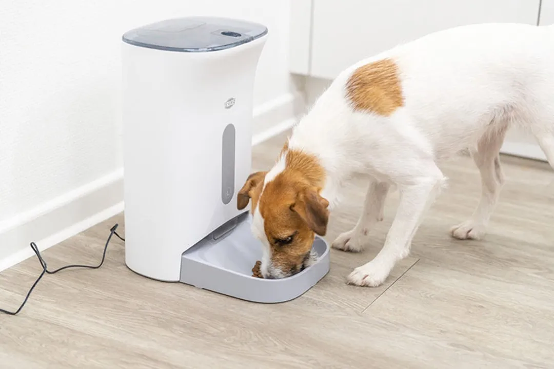 Trixie TX8 Automatische Voerdispenser 4,5L - 10 Maaltijden - Wit/Grijs - afbeelding 5 van 6