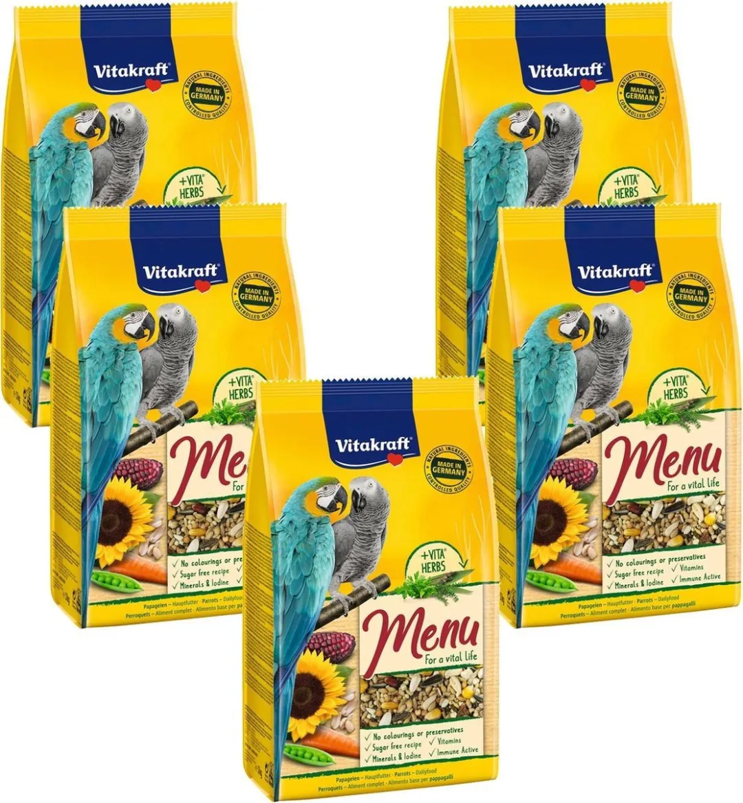 Vitakraft Papegaaien Premium Menu Vogelvoer