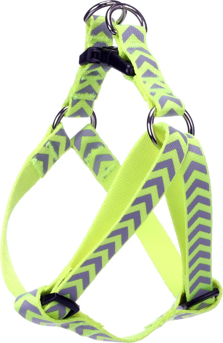 Flamingo Step&Go Fergu Hondenharnas - Geel - 25-45cm