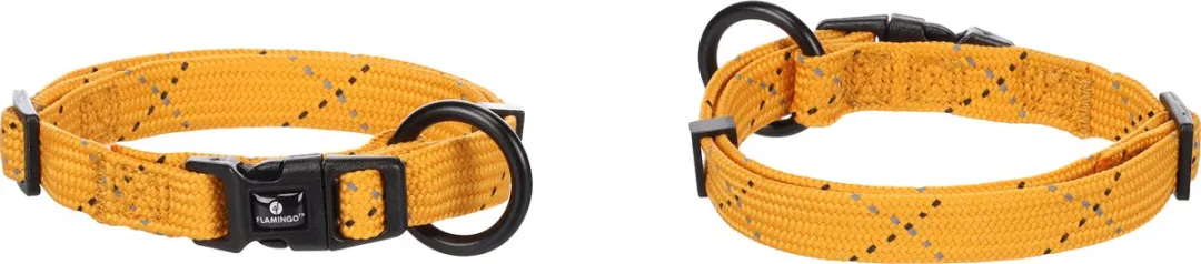 Flamingo Hond Halsband Puppy Dolly Oker XS