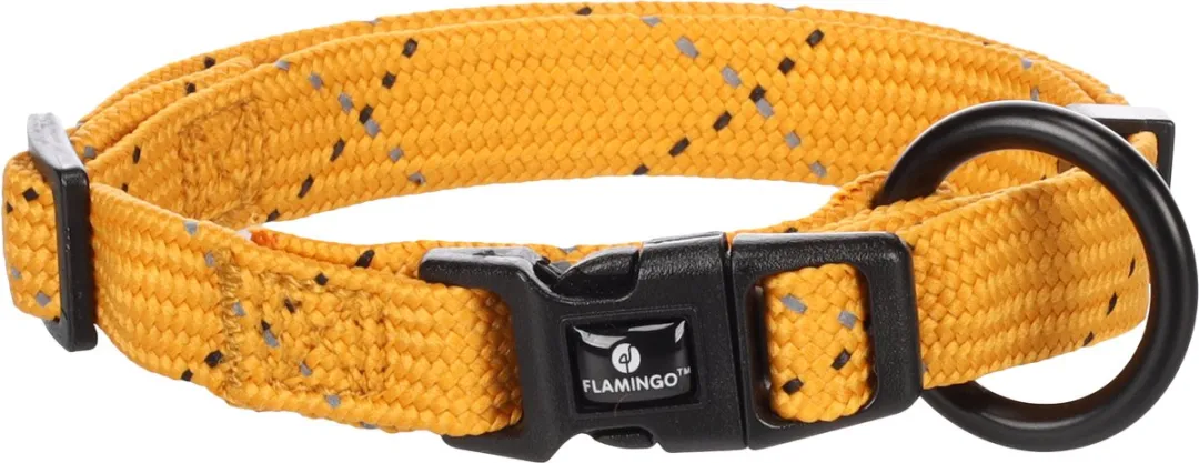 Flamingo Hond Halsband Puppy Dolly Oker XS