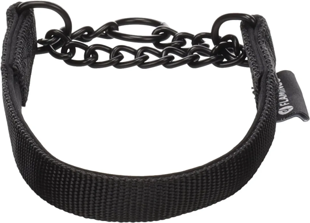 Flamingo Trero Anti-trek Halsband - XXS 28-35cm - Zwart