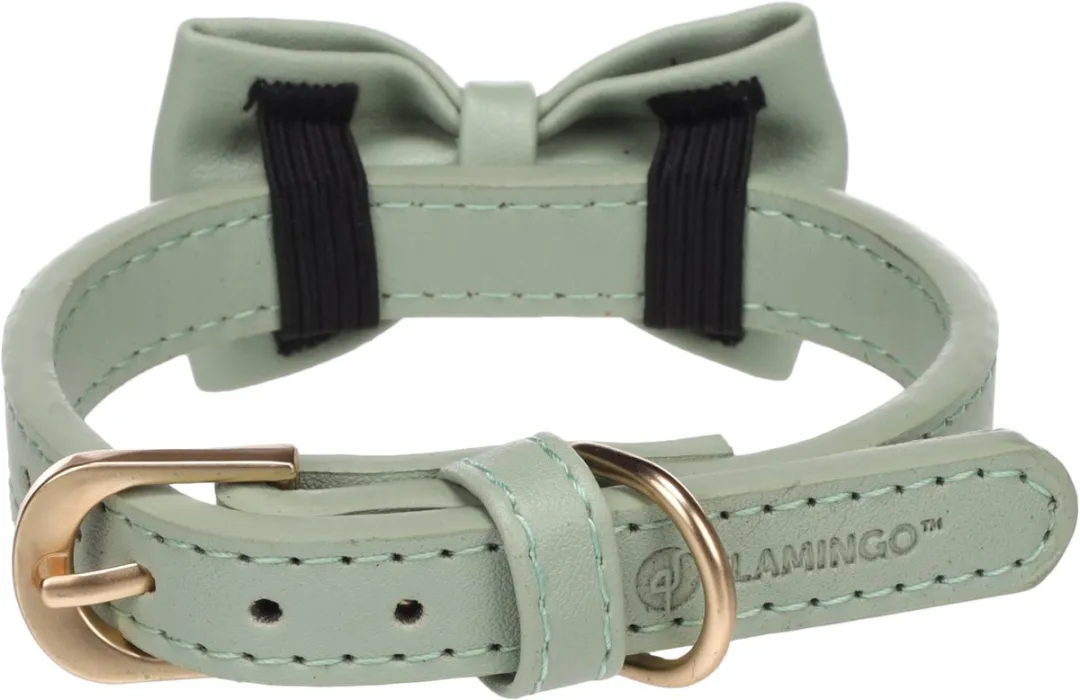 Flamingo Hond Halsband Nela Muntgroen XS/S 24-30cm