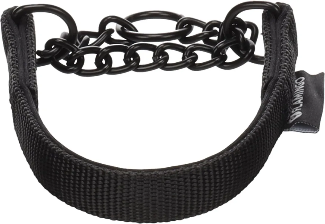 Flamingo Trero Anti-trek Halsband - XXXS 24-30cm - Zwart