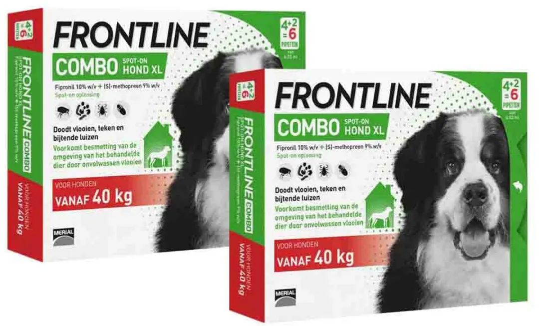 Frontline Combo Spot On Hond 40+ kg - 2x6 Pipetten