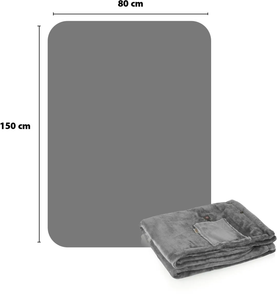 Tristar BW-4788 Draadloos Warmtedeken 100W - 150x80cm - Grijs