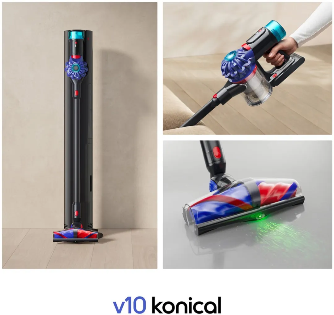 Dyson V10 Konical Stofzuiger - 150 Air Watts - Zwart/Paars