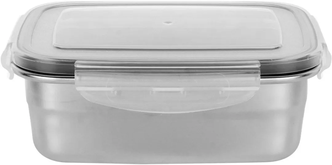 Excellent Houseware Voedselcontainer Roestvrij Staal 500ml - Zwart